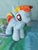 Size: 1024x1365 | Tagged: safe, artist:dappleheartplush, rainbow dash, g4, irl, photo, plushie, solo