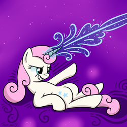 Size: 1000x1000 | Tagged: safe, artist:tehflah, twinkleshine, pony, unicorn, g4, female, magic, solo