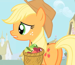 Size: 884x768 | Tagged: safe, screencap, applejack, earth pony, pony, g4, simple ways, butt, cropped, female, mare, plot, solo