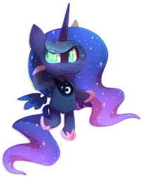 Size: 791x984 | Tagged: safe, artist:cappydarn, princess luna, g4, female, simple background, solo, transparent background