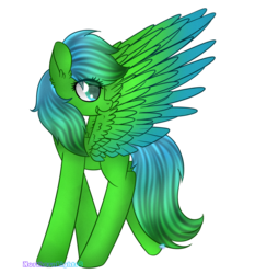Size: 1024x1097 | Tagged: safe, artist:northlights8, oc, oc only, oc:sunshine heart, pegasus, pony, colored wings, colored wingtips, simple background, solo, transparent background