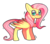 Size: 842x749 | Tagged: safe, artist:cappydarn, fluttershy, pegasus, pony, g4, cheeky, female, looking at you, mare, simple background, solo, spread wings, standing, three quarter view, transparent background, wings