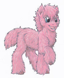 Size: 1146x1403 | Tagged: safe, artist:breadworth, oc, oc only, oc:fluffle puff, open mouth, simple background, smiling, solo, traditional art, white background