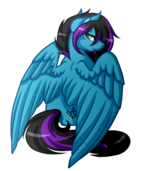 Size: 2841x3393 | Tagged: safe, artist:amazing-artsong, oc, oc only, oc:despy, pegasus, pony, high res, looking back, simple background, solo, transparent background