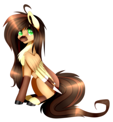 Size: 4418x4758 | Tagged: safe, artist:itsizzybel, oc, oc only, pegasus, pony, absurd resolution, simple background, sitting, solo, transparent background