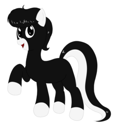 Size: 2398x2602 | Tagged: safe, artist:steelph, oc, oc only, oc:tommy junior, earth pony, pony, colt, high res, male, open mouth, simple background, smiling, solo, transparent background