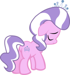 Size: 10740x11596 | Tagged: safe, artist:cyanlightning, diamond tiara, pony, crusaders of the lost mark, g4, .svg available, absurd resolution, female, jewelry, sad, simple background, solo, tiara, transparent background, vector