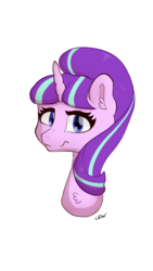 Size: 1080x1920 | Tagged: safe, artist:crax, artist:crax97, starlight glimmer, g4, bust, female, portrait, simple background, solo, transparent background