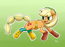 Size: 1250x900 | Tagged: safe, artist:sonikku001, applejack, equestria girls, g4, my little pony equestria girls: legend of everfree, female, solo