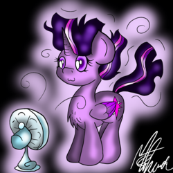 Size: 1600x1600 | Tagged: safe, artist:purple-ninja-kaylan, twilight sparkle, alicorn, pony, g4, fan, female, solo, twilight sparkle (alicorn)