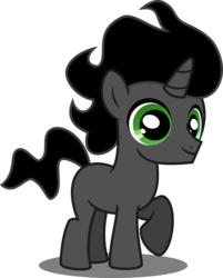 Size: 4000x4967 | Tagged: safe, artist:orin331, idw, king sombra, fiendship is magic #1, g4, my little pony: fiendship is magic, absurd resolution, colt, colt sombra, cute, idw showified, male, raised hoof, simple background, smiling, solo, sombradorable, transparent background, vector, younger