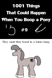 Size: 800x1200 | Tagged: safe, artist:barbra, part of a set, oc, oc only, unnamed oc, earth pony, pony, 1001 boops, animated, boop, finger, gif, random pony, smiling, time travel
