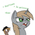 Size: 1800x1800 | Tagged: safe, artist:aaronmk, oc, oc only, oc:calamity, oc:littlepip, pony, unicorn, fallout equestria, >implying, angry, disgusted, fanfic, fanfic art, female, frown, glare, greentext, horn, lol, mare, matriarchy, misandry, open mouth, sexism, simple background, text, white background
