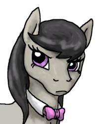 Size: 602x689 | Tagged: safe, artist:breadworth, octavia melody, g4, bowtie, female, simple background, solo, transparent background, unamused