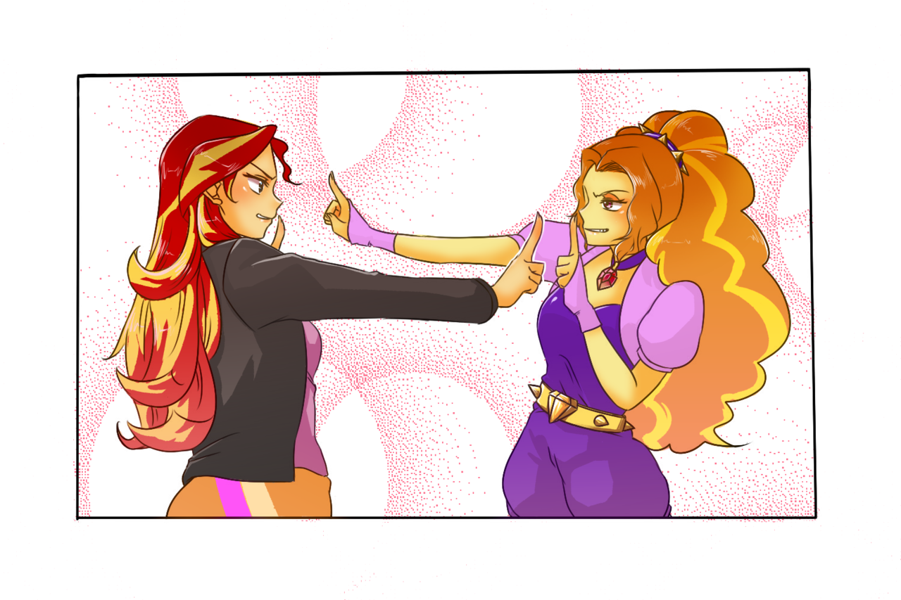 Sunset shimmer x adagio