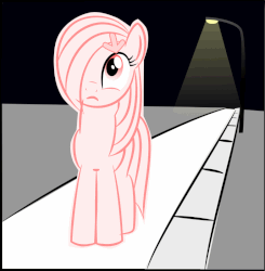 Size: 783x800 | Tagged: safe, artist:arifproject, oc, oc only, oc:downvote, pony, derpibooru, animated, derpibooru ponified, eye shimmer, gif, lineart, meta, ponified, solo
