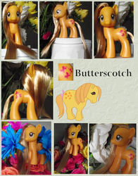 Size: 732x932 | Tagged: safe, artist:phasingirl, butterscotch (g1), g1, g4, customized toy, g1 to g4, generation leap, irl, photo, solo, toy