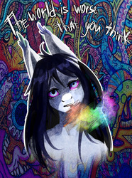 Size: 892x1200 | Tagged: safe, artist:holosta, oc, oc only, oc:charly cooper, cool, error, glitch, high