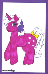 Size: 414x639 | Tagged: safe, artist:skypinpony, twilight, g1, female, solo, traditional art
