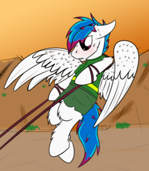 Size: 2000x2306 | Tagged: safe, artist:kamithepony, oc, oc only, oc:kami, high res, military, solo, workout
