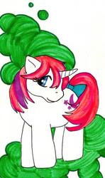 Size: 356x600 | Tagged: safe, artist:skypinpony, baby moondancer, g1, female, solo, traditional art