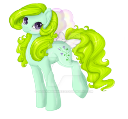 Size: 600x558 | Tagged: safe, artist:silvermoonbreeze, morning glory, flutter pony, g1, female, simple background, solo, transparent background, watermark