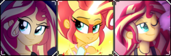 Size: 500x166 | Tagged: safe, artist:dashiepower, artist:wubcakeva, edit, sunset shimmer, equestria girls, g4, daydream shimmer, female, solo