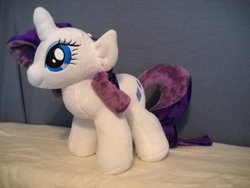 Size: 1024x768 | Tagged: safe, artist:millermademares, rarity, g4, irl, photo, plushie, solo