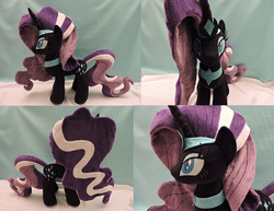 Size: 1554x1198 | Tagged: safe, artist:little-broy-peep, nightmare rarity, g4, irl, photo, plushie, solo