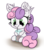 Size: 1156x1301 | Tagged: safe, artist:aurelleah, sweetie belle, pony, unicorn, g4, :t, blowing bubbles, chibi, chocolate, chocolate milk, cute, daaaaaaaaaaaw, diasweetes, drinking, ear fluff, female, filly, fluffy, impossibly large ears, milk, simple background, sitting, smiling, solo, straw, transparent background