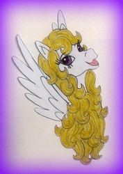 Size: 734x1036 | Tagged: safe, artist:applejack-1982, surprise, g1, female, solo, traditional art