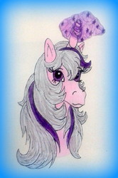 Size: 750x1129 | Tagged: safe, artist:applejack-1982, twilight, g1, female, solo, traditional art