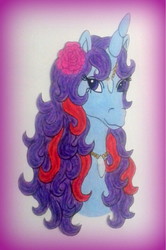 Size: 731x1099 | Tagged: safe, artist:applejack-1982, sparkler (g1), g1, female, solo, traditional art