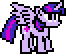 Size: 66x54 | Tagged: safe, artist:mega-poneo, twilight sparkle, alicorn, pony, g4, female, mega man (series), megapony, pixel art, simple background, solo, sprite, transparent background, twilight sparkle (alicorn), video game