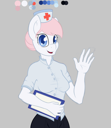 Size: 1300x1500 | Tagged: artist needed, safe, nurse redheart, anthro, g4, female, simple background, solo, transparent background