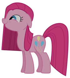 Size: 5400x6000 | Tagged: safe, artist:reginault, pinkie pie, earth pony, pony, g4, party of one, .svg available, absurd resolution, female, happy, pinkamena diane pie, pursed, simple background, smiling, solo, transparent background, vector