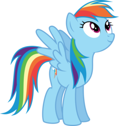 Size: 6400x6778 | Tagged: safe, artist:deratrox, rainbow dash, buckball season, g4, .svg available, absurd resolution, female, looking up, simple background, smiling, solo, transparent background, vector