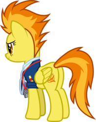 Size: 6001x7636 | Tagged: safe, artist:deratrox, spitfire, pegasus, pony, g4, wonderbolts academy, .svg available, absurd resolution, butt, clothes, drill sergeant, female, plot, show accurate, simple background, solo, sunglasses, transparent background, uniform, vector, whistle, whistle necklace, wonderbolts dress uniform