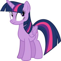 Size: 6400x6480 | Tagged: safe, artist:deratrox, artist:yanoda, twilight sparkle, alicorn, pony, g4, the cutie re-mark, .svg available, absurd resolution, adobe illustrator, female, folded wings, mare, simple background, solo, transparent background, twilight sparkle (alicorn), vector, worried
