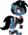 Size: 805x1010 | Tagged: safe, artist:lightningbolt, derpibooru exclusive, pony, unicorn, g4, .svg available, armband, belt, clothes, crossed hooves, ear piercing, earring, emo, eyeshadow, frank iero, horn, horn piercing, indifferent, jewelry, lip piercing, makeup, male, messy hair, my chemical romance, necktie, nose piercing, piercing, ponified, raised hoof, shaved, shirt, shoes, show accurate, simple background, sneakers, socks, solo, stallion, svg, tattoo, three cheers for sweet revenge, transparent background, undercut, undershirt, vector, vest