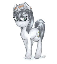 Size: 1024x1140 | Tagged: safe, artist:cyanyeh, oc, oc only, oc:mark, pony, unicorn, solo