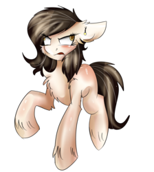 Size: 1402x1567 | Tagged: safe, artist:shroomtoons, oc, oc only, earth pony, pony, chest fluff, derp, simple background, solo, transparent background