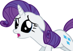 Size: 13374x9363 | Tagged: safe, artist:cyanlightning, rarity, pony, g4, games ponies play, .svg available, absurd resolution, female, hind legs, legs together, sad, simple background, solo, transparent background, vector