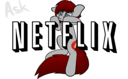 Size: 484x300 | Tagged: artist needed, safe, oc, oc only, pony, equestria daily, netflix, ponified, simple background, solo, transparent background