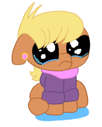Size: 600x751 | Tagged: safe, artist:hakar-kerarmor, derpibooru exclusive, ms. harshwhinny, earth pony, pony, g4, animated, crying, cute, diabetes, emotional warfare, female, filly, foal, gif, mare, ms. cutewhinny, solo