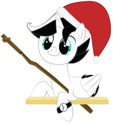 Size: 2000x2206 | Tagged: safe, artist:mintysketch, oc, oc only, alicorn, pony, alicorn oc, hat, high res, minty's christmas ponies, santa hat, simple background, solo, staff, to saddlebags and back again, transparent background, vector, watch