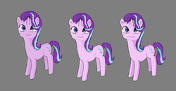 Size: 993x514 | Tagged: artist needed, safe, starlight glimmer, g4, cute, female, gray background, looking at you, simple background, smiling, solo