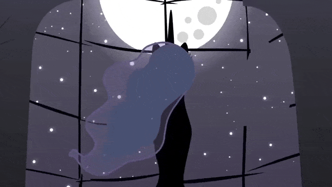 Image result for nightmare luna gif
