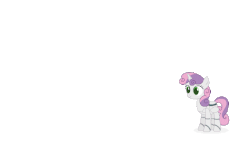 Size: 700x394 | Tagged: safe, artist:tiredbrony, sweetie belle, pony, robot, robot pony, unicorn, g4, animated, female, filly, foal, gif, hooves, horn, jumping, simple background, solo, sweetie bot, transparent background