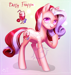 Size: 1631x1724 | Tagged: safe, artist:catmag, oc, oc only, oc:berry frappe, pony, solo